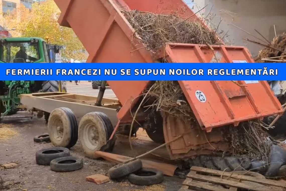 Franța: Fermierii umplu străzile cu gunoi de grajd împotriva politicilor guvernamentale