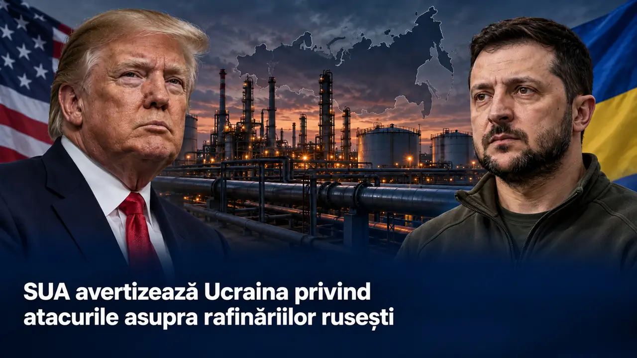 SUA avertizeaza Ucraiana privind atacurile asupra rafinăriilor rusești